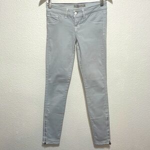 J Brand The Deal Whisper Grey Skinny Jeans